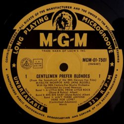 Gentlemen Prefer Blondes Soundtrack (Leigh Harline, Lionel Newman, Hal Schaefer, Herbert W. Spencer) - cd-inlay