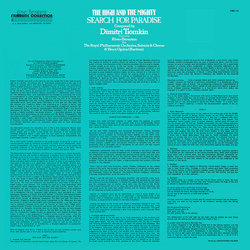 The High and the Mighty / Search for paradise Soundtrack (Dimitri Tiomkin) - CD Back cover