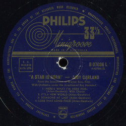 A Star Is Born Bande Originale (Ray Heindorf) - cd-inlay