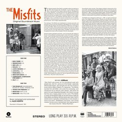 The Misfits サウンドトラック (Alex North) - CD裏表紙