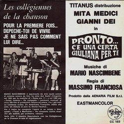 Pronto c' una certa Giuliana per te サウンドトラック (Mario Nascimbene) - CD裏表紙