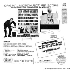 How To Murder Your Wife Ścieżka dźwiękowa (Neal Hefti) - Tylna strona okladki plyty CD