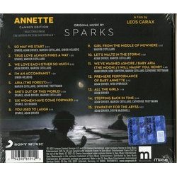 Annette Soundtrack (Sparks ) - CD Back cover