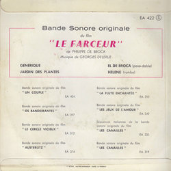 Le Farceur Soundtrack (Georges Delerue) - CD Back cover