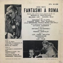 Fantasmi a Roma Trilha sonora (Nino Rota) - CD capa traseira