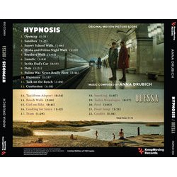 Hypnosis / Odessa Ścieżka dźwiękowa (Anna Drubich) - Tylna strona okladki plyty CD