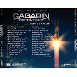 Gagarin: First in Space Ścieżka dźwiękowa (George Kallis) - Tylna strona okladki plyty CD