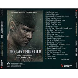 The Last Frontier Ścieżka dźwiękowa (Yuri Poteyenko) - Tylna strona okladki plyty CD