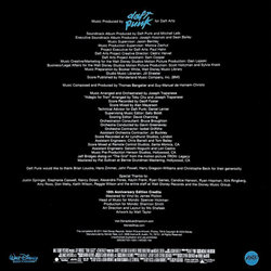 Tron: Legacy Ścieżka dźwiękowa (Daft Punk) - Tylna strona okladki plyty CD