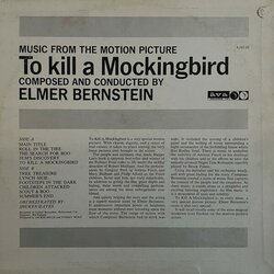 To Kill a Mockingbird Soundtrack (Elmer Bernstein) - CD Back cover