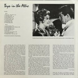 Toys in the Attic サウンドトラック (George Duning) - CD裏表紙