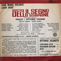 Sotto il segno dello scorpione Colonna sonora (Vittorio Gelmetti) - Copertina posteriore CD
