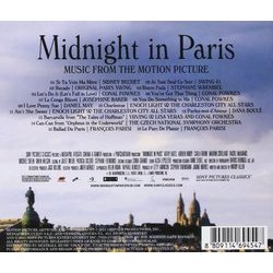 Midnight in Paris Soundtrack (Various Artists) - CD Back cover