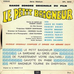 Le Petit baigneur Soundtrack (Grard Calvi) - CD Back cover