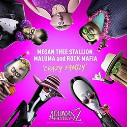 The Addams Family 2: Crazy Family サウンドトラック (Maluma , Rock Mafia, Megan Thee Stallion) - CDカバー