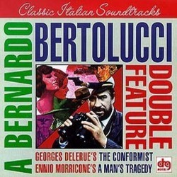 A Bernardo Bertolucci Double Feature Soundtrack (Georges Delerue, Ennio Morricone) - CD cover