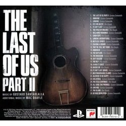 The Last of Us Part II Ścieżka dźwiękowa (Mac Quayle, Gustavo Santaolalla) - Tylna strona okladki plyty CD