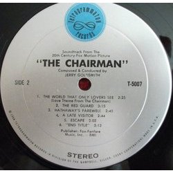 The Chairman サウンドトラック (Jerry Goldsmith) - CDインレイ