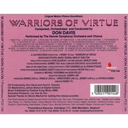 Warriors of Virtue Soundtrack (Don Davis) - CD Achterzijde
