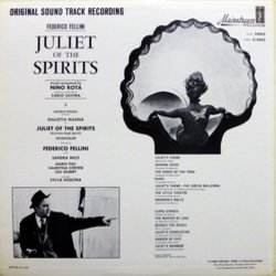 Juliet of the Spirits Ścieżka dźwiękowa (Nino Rota) - Tylna strona okladki plyty CD