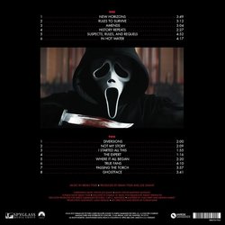 Scream Ścieżka dźwiękowa (Brian Tyler) - Tylna strona okladki plyty CD