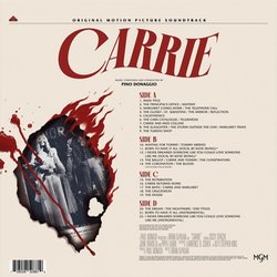 Carrie Soundtrack (Pino Donaggio) - CD Back cover