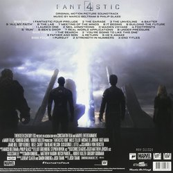 Fantastic Four Ścieżka dźwiękowa (Marco Beltrami, Philip Glass) - Tylna strona okladki plyty CD