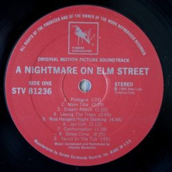 A Nightmare on Elm Street サウンドトラック (Charles Bernstein) - CDインレイ