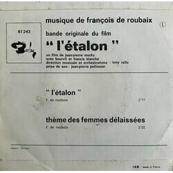 L'talon サウンドトラック (Franois de Roubaix) - CD裏表紙