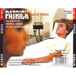 Patrick Trilha sonora ( Goblin) - CD capa traseira