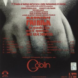 Patrick Trilha sonora ( Goblin) - CD capa traseira