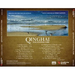 Qinghai: Our National Park Trilha sonora (Chad Cannon) - CD capa traseira