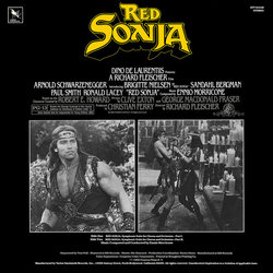 Red Sonja Ścieżka dźwiękowa (Ennio Morricone) - Tylna strona okladki plyty CD