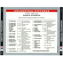 Debbie Wiseman: Orchestral Pictures Soundtrack (Debbie Wiseman) - CD Back cover