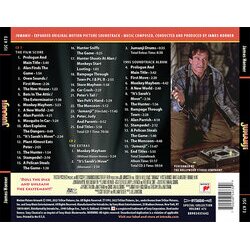 Jumanji Ścieżka dźwiękowa (James Horner) - Tylna strona okladki plyty CD