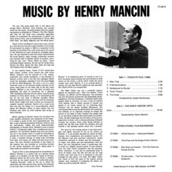 Touch of Evil / The Night Visitor サウンドトラック (Henry Mancini) - CD裏表紙