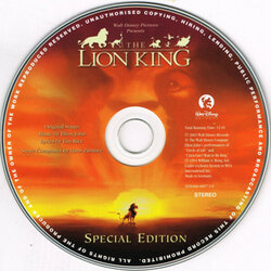 The Lion King: Special Edition Colonna sonora (Kevin Bateson, Allister Brimble, Patrick J. Collins, Matt Furniss, Frank Klepacki, Dwight K. Okahara, Hans Zimmer) - cd-inlay