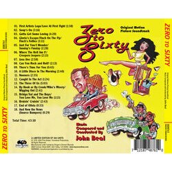 Zero to Sixty Ścieżka dźwiękowa (John Beal) - Tylna strona okladki plyty CD