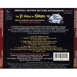 The 7th Voyage of Sinbad サウンドトラック (Bernard Herrmann) - CD裏表紙