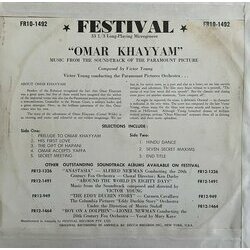 Omar Khayyam Soundtrack (Victor Young) - CD Trasero