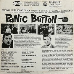 Panic Button Ścieżka dźwiękowa (Georges Garvarentz) - Tylna strona okladki plyty CD