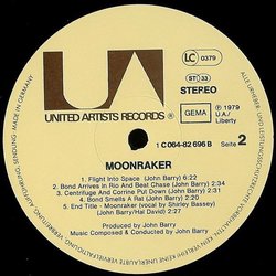 Moonraker サウンドトラック (John Barry) - CDインレイ