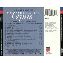 Mr. Holland's Opus Soundtrack (Michael Kamen) - CD Back cover