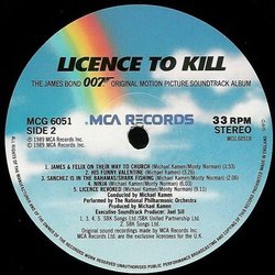 Licence to Kill Bande Originale (Michael Kamen) - cd-inlay