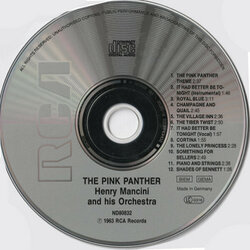 The Pink Panther Ścieżka dźwiękowa (Henry Mancini) - wkład CD
