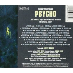 Psycho Colonna sonora (Bernard Herrmann) - Copertina posteriore CD