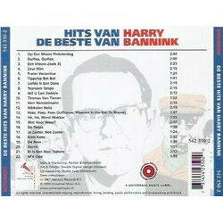 De Beste Hits van Harry Bannink Ścieżka dźwiękowa (Harry Bannink) - Tylna strona okladki plyty CD