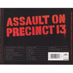 Assault on Precinct 13 Soundtrack (John Carpenter) - CD Back cover