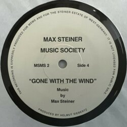 Gone With The Wind サウンドトラック (Max Steiner) - CDインレイ