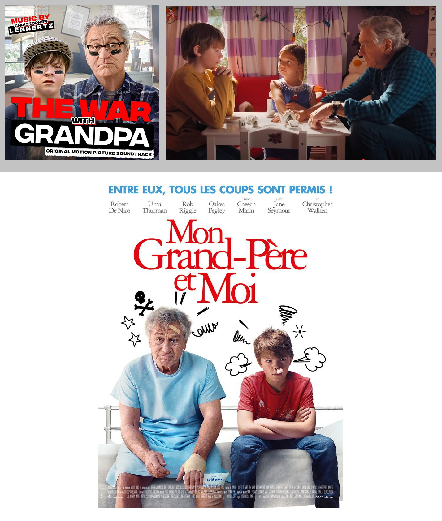 Mon grand-pre et moi (The War with Grandpa) (Christopher Lennertz)